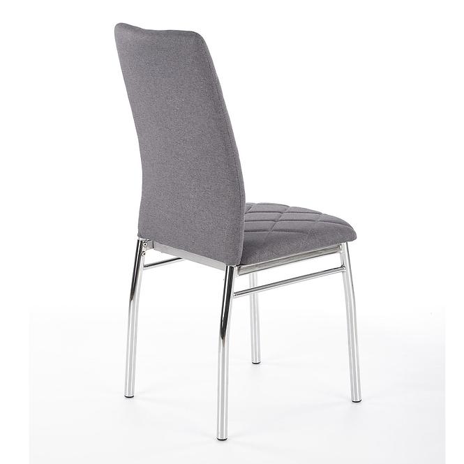 Stolička K309 tkanina/kov svetlý popol 43x57x97