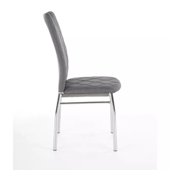 Stolička K309 tkanina/kov svetlý popol 43x57x97