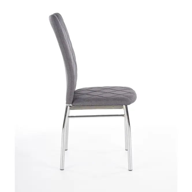 Stolička K309 tkanina/kov svetlý popol 43x57x97,5