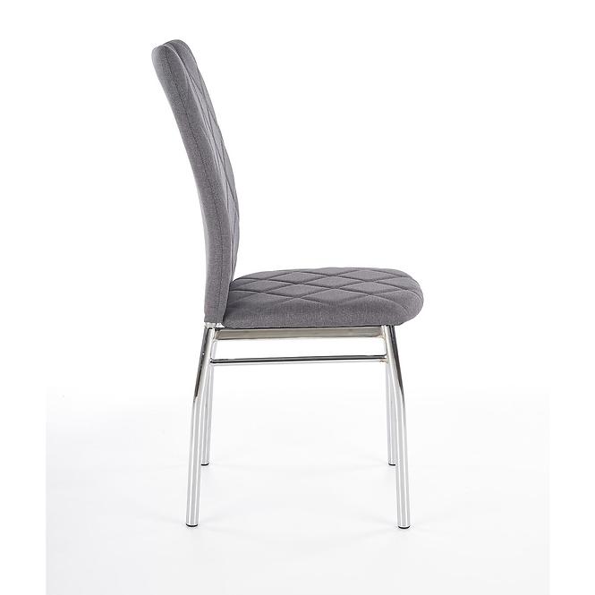 Stolička K309 tkanina/kov svetlý popol 43x57x97,5
