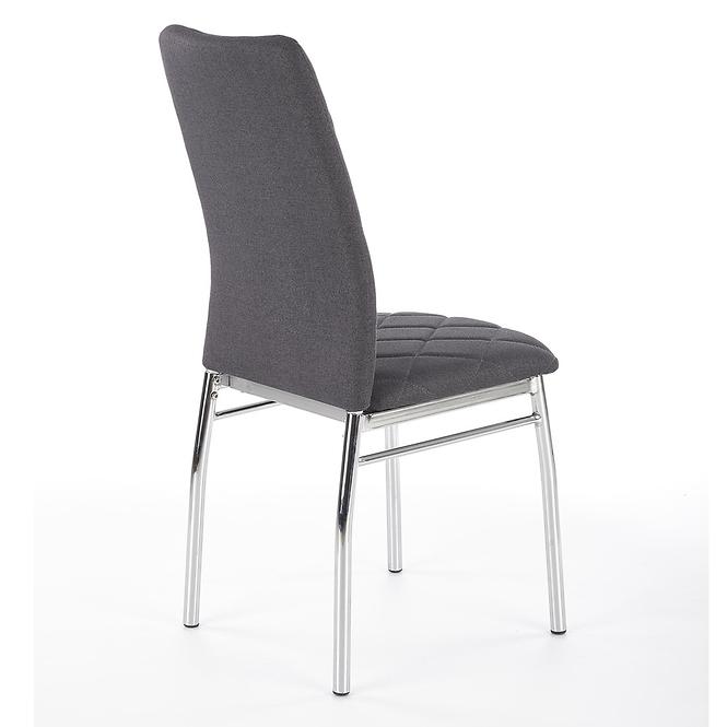 Stolička K309 tkanina/kov tmavý popol 43x57x97