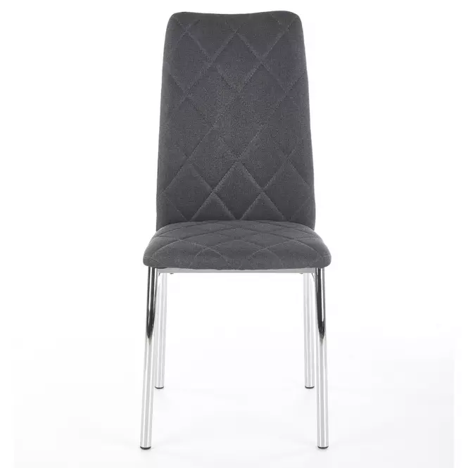 Stolička K309 tkanina/kov tmavý popol 43x57x97
