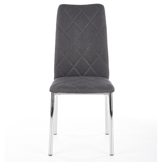 Stolička K309 tkanina/kov tmavý popol 43x57x97