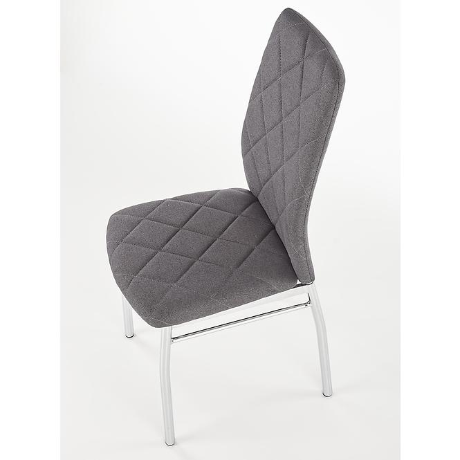 Stolička K309 tkanina/kov tmavý popol 43x57x97