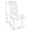 Stolička K309 tkanina/kov tmavý popol 43x57x97,9