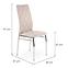 Stolička K309 tkanina/kov svetlá béž 43x57x97,10