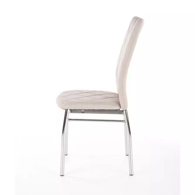 Stolička K309 tkanina/kov svetlá béž 43x57x97