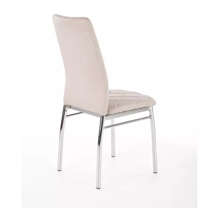 Stolička K309 tkanina/kov svetlá béž 43x57x97