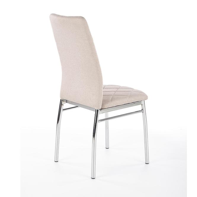 Stolička K309 tkanina/kov svetlá béž 43x57x97