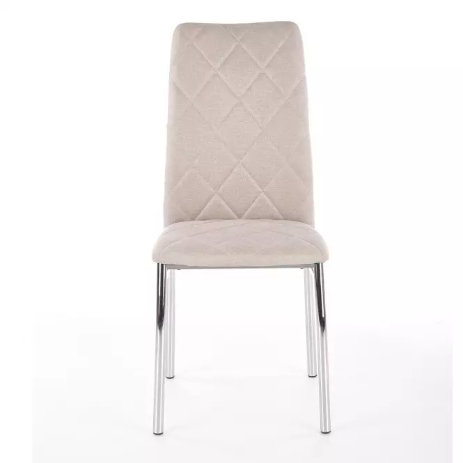 Stolička K309 tkanina/kov svetlá béž 43x57x97