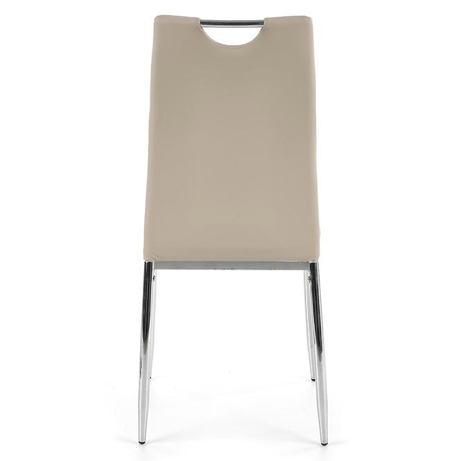 Stolička K187 kov/ekokoža béž 46x56x97,4