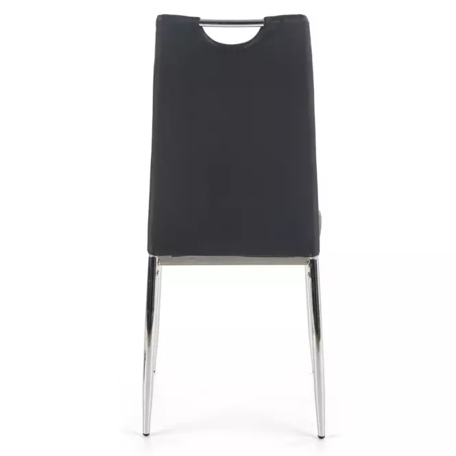 Stolička K187 kov/ekokoža čierna 46x56x97