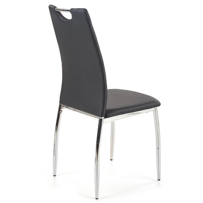 Stolička K187 kov/ekokoža čierna 46x56x97