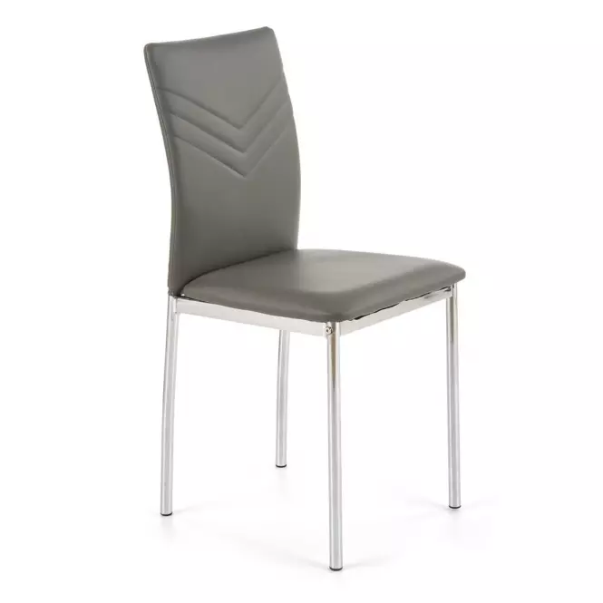 Stolička K137 kov/ekokoža popol 40x49x88
