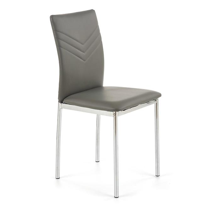 Stolička K137 kov/ekokoža popol 40x49x88