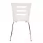Stolička K155 kov/drevo biela 46x47x85,4