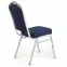 Stolička K66S kov/tkanina strieborná/modrá 45x59x93,2