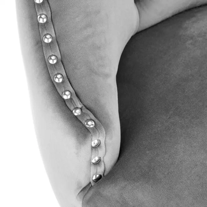 Stolička Miya drevo/velvet čierna/popol 54x60x100,7
