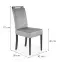 Stolička Clarion 2 drevo/velvet čierna/monolit 85,10