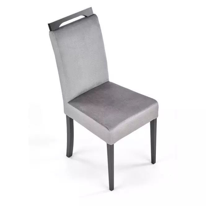 Stolička Clarion 2 drevo/velvet čierna/monolit 85