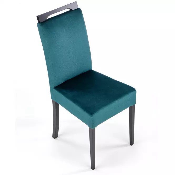 Stolička Clarion 2 drevo/velvet čierna/monolit 37