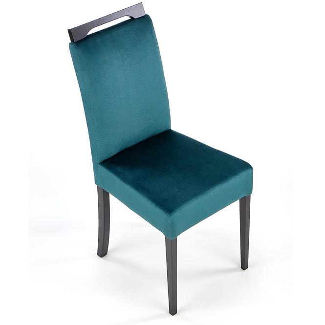 Stolička Clarion 2 drevo/velvet čierna/monolit 37