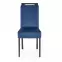 Stolička Clarion 2 drevo/velvet čierna/monolit 77,2