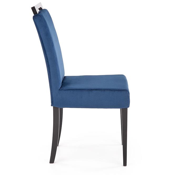 Stolička Clarion 2 drevo/velvet čierna/monolit 77