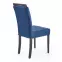 Stolička Clarion 2 drevo/velvet čierna/monolit 77,5