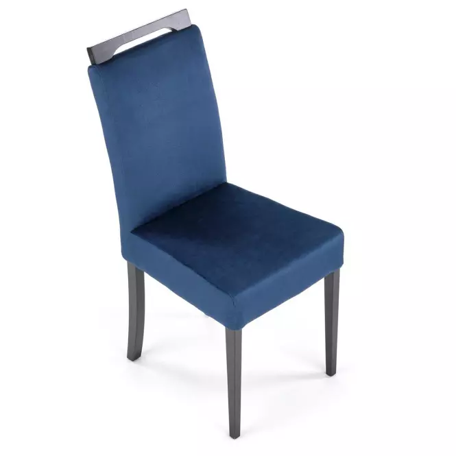 Stolička Clarion 2 drevo/velvet čierna/monolit 77