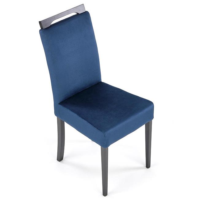 Stolička Clarion 2 drevo/velvet čierna/monolit 77