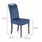 Stolička Clarion 2 drevo/velvet čierna/monolit 77,9