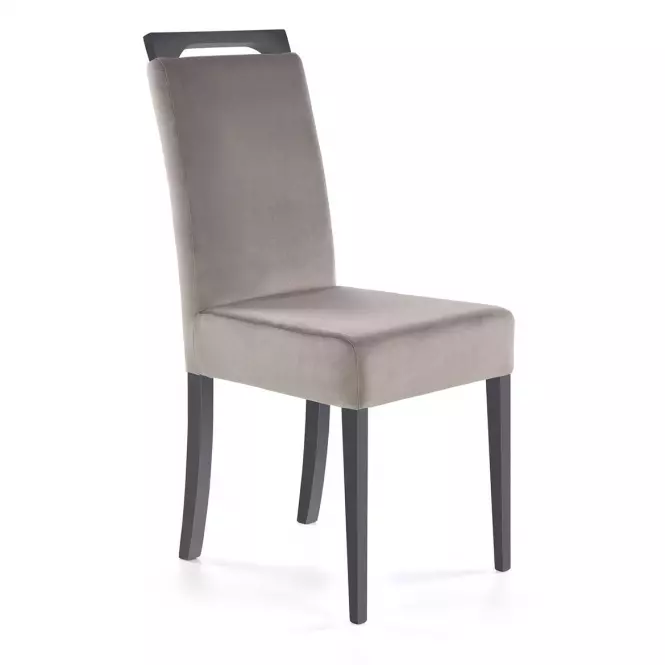 Stolička Clarion drevo/velvet grafit/riviera 91