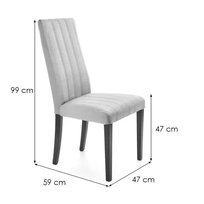 Stolička Diego 2 drevo/velvet čierna/monolit 85