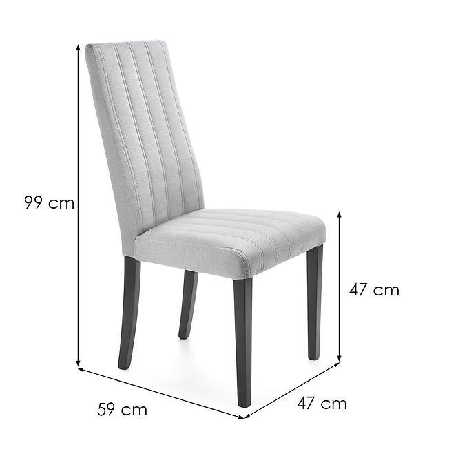 Stolička Diego 2 drevo/velvet čierna/monolit 85