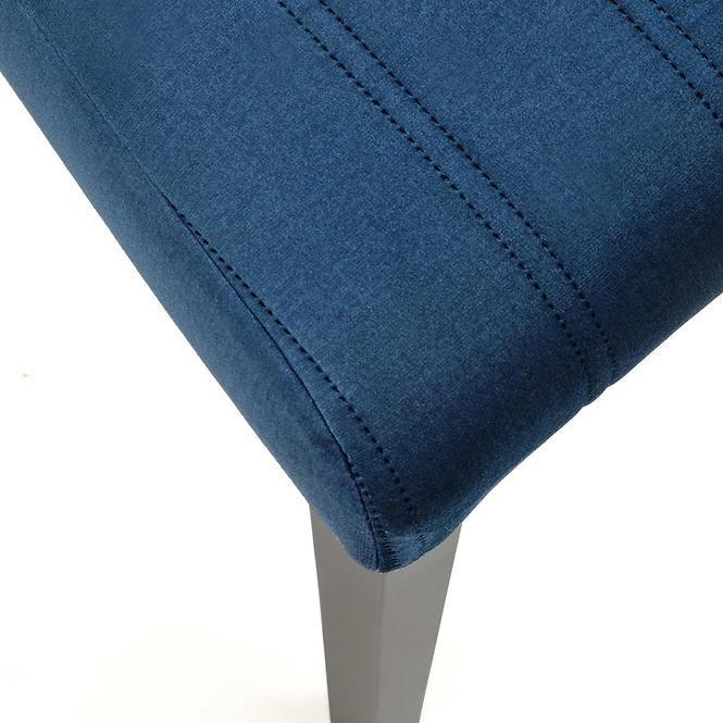 Stolička Diego 2 drevo/velvet čierna/monolit 77,9
