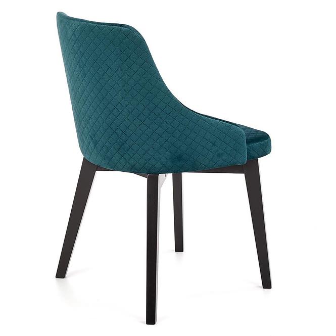 Stolička Toledo 3 drevo/velvet čierna/monolit 37,4