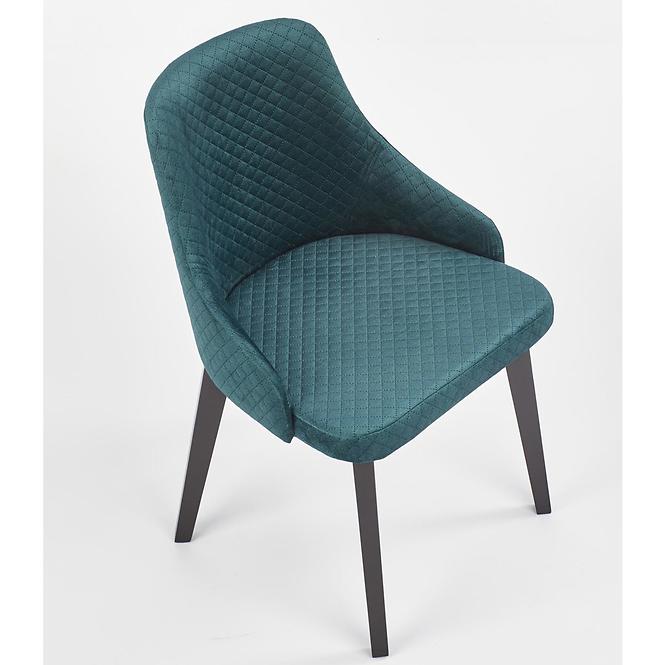 Stolička Toledo 3 drevo/velvet čierna/monolit 37,6
