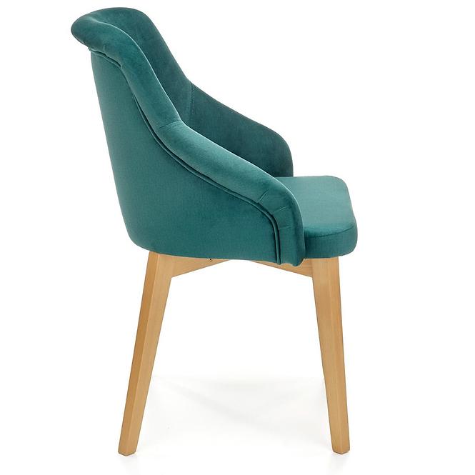 Stolička Toledo 2 drevo/velvet dub/monolit 37 57x56x86