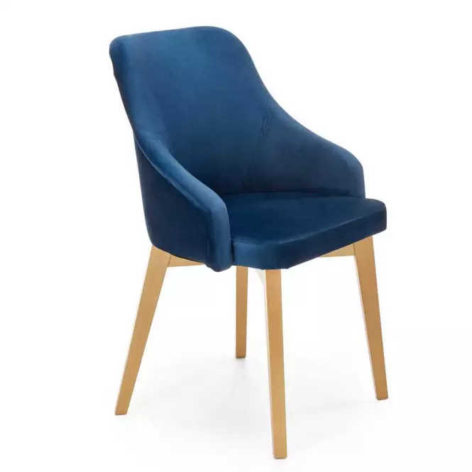 Stolička Toledo 2 drevo/velvet dub/monolit 77 57x56x86