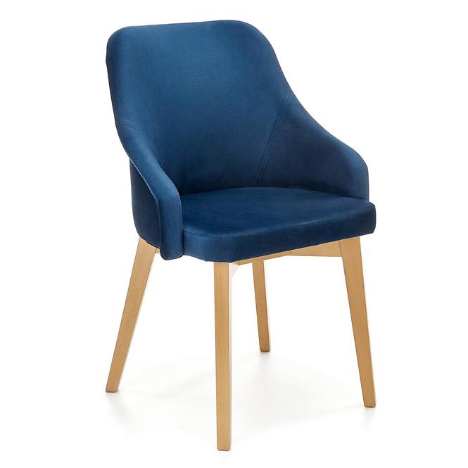 Stolička Toledo 2 drevo/velvet dub/monolit 77 57x56x86