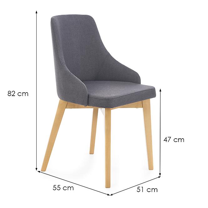 Stolička Toledo drevo/velvet dub/inari 95 51x55x82