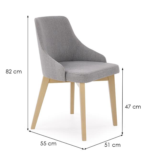 Stolička Toledo drevo/velvet dub/inari 91 51x55x82