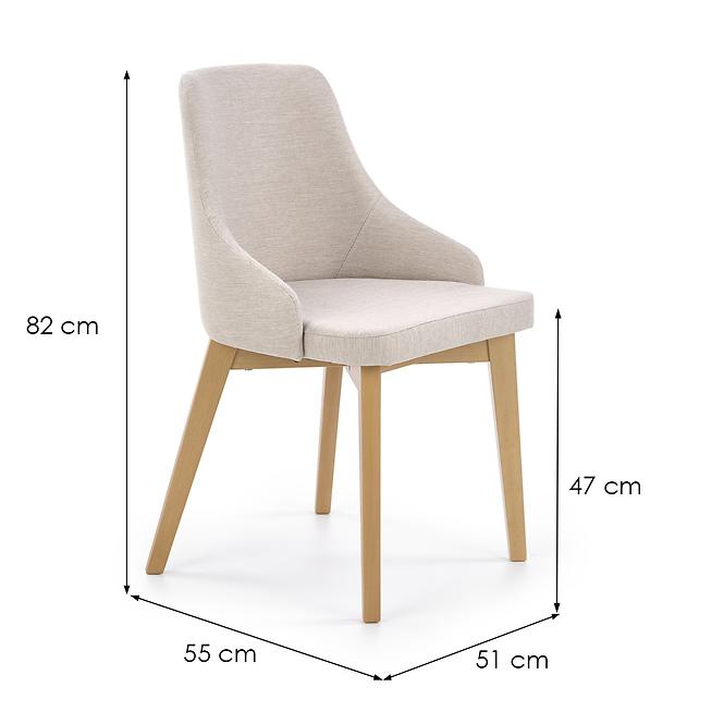 Stolička Toledo drevo/velvet dub/inari 22 51x55x82