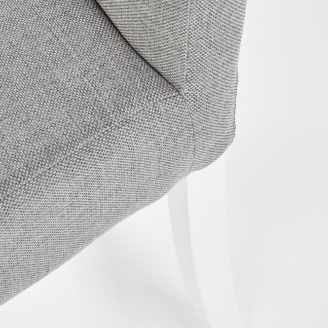 Stolička Clarion drevo/velvet biela/inari 91 47x59x99