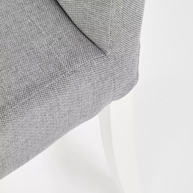 Stolička Clarion drevo/velvet biela/inari 91 47x59x99,6