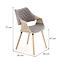 Stolička K396 drevo/velvet svetlý dub/popol 56x55x77,13