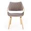 Stolička K396 drevo/velvet svetlý dub/popol 56x55x77,2