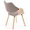 Stolička K396 drevo/velvet svetlý dub/popol 56x55x77,4