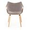 Stolička K396 drevo/velvet svetlý dub/popol 56x55x77,5
